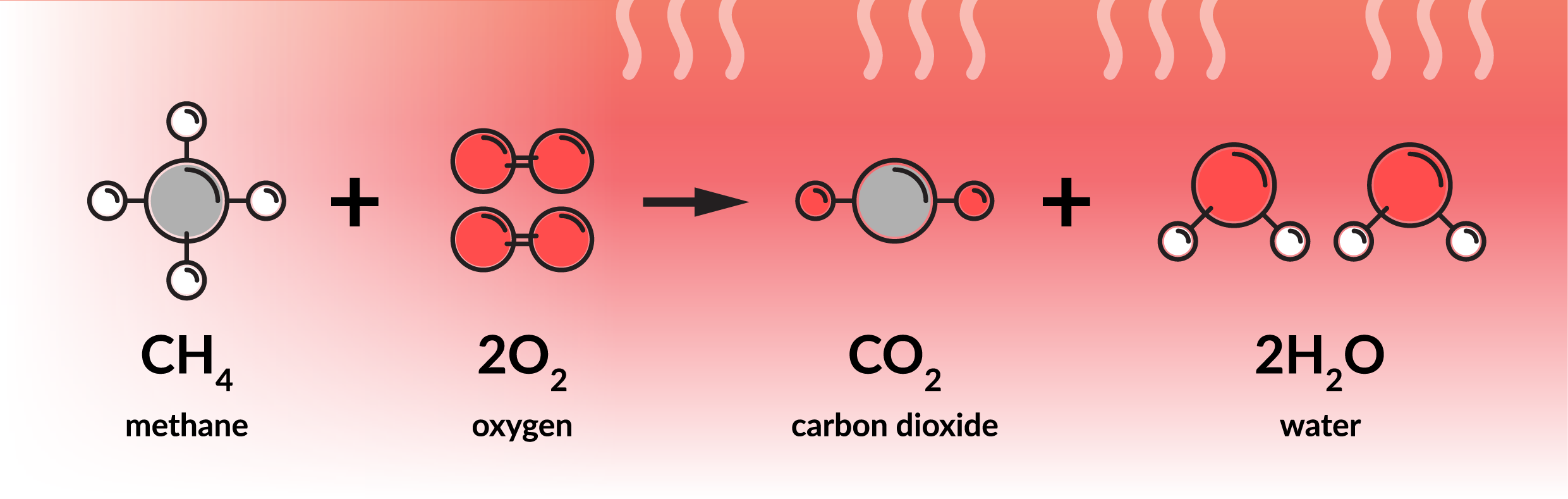 Combustion is an exothermic reaction between a hydrocarbon fuel and oxygen
