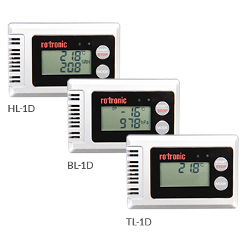 用于湿度、温度、露点和压力的数据记录器- Rotronic HL-1D, BL-1D, TL-1D